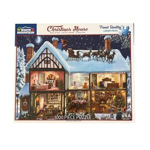 White Mountain Christmas House 1000 Piece Jigsaw Puzzle Steve Crisp Complete